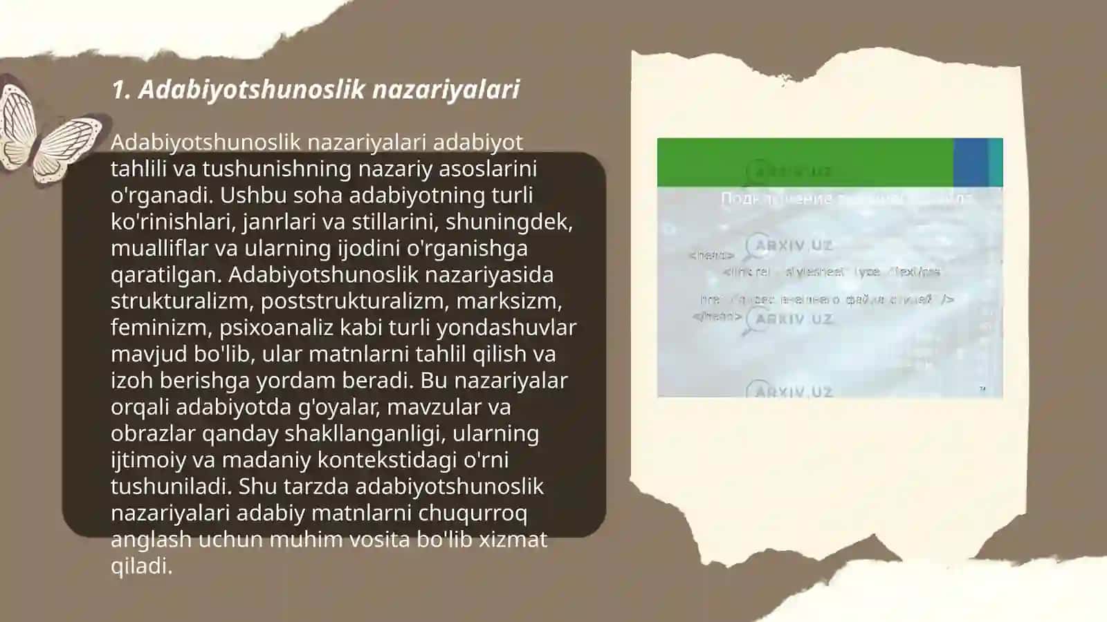 Mavzuga doir adabiyot bilan ishlash 3