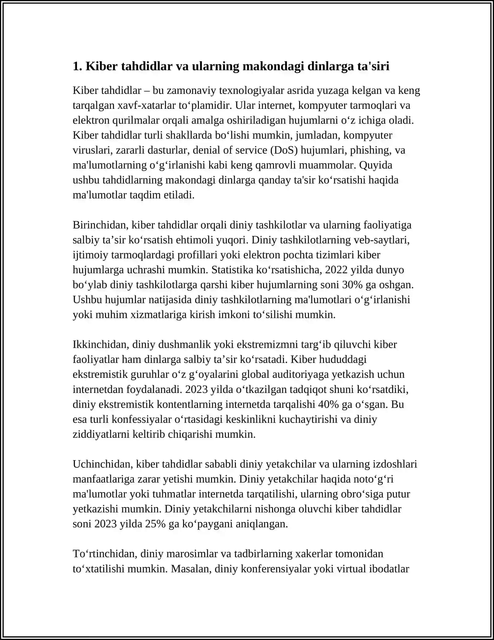 KIBER MAKONDA DIN. MISSIYONERLIK VA PROZELITIZIMNING IJTIMOIY- SIYOSIY XAVFI 3