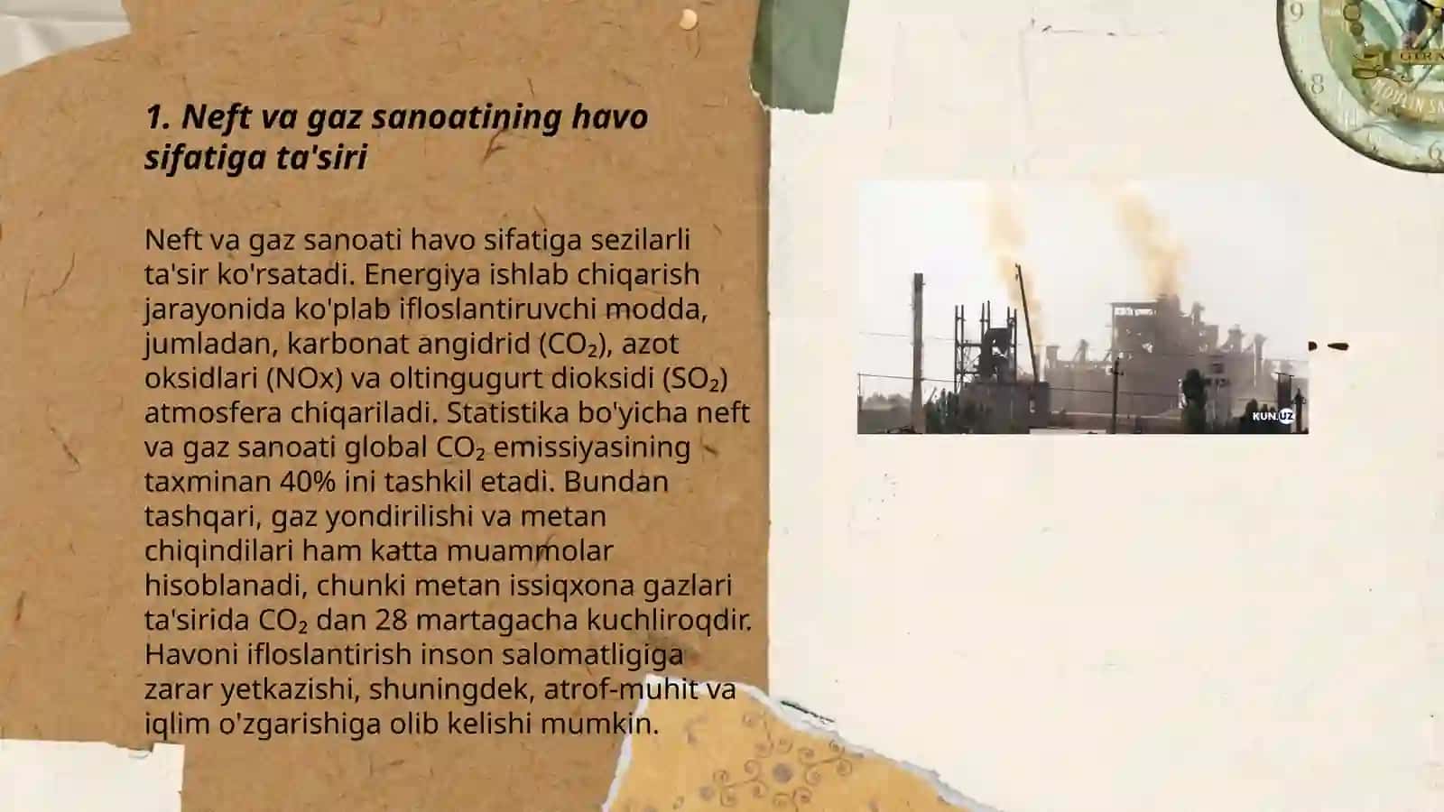 Neft va gaz sanoatining havo sifatiga ta'siri 3