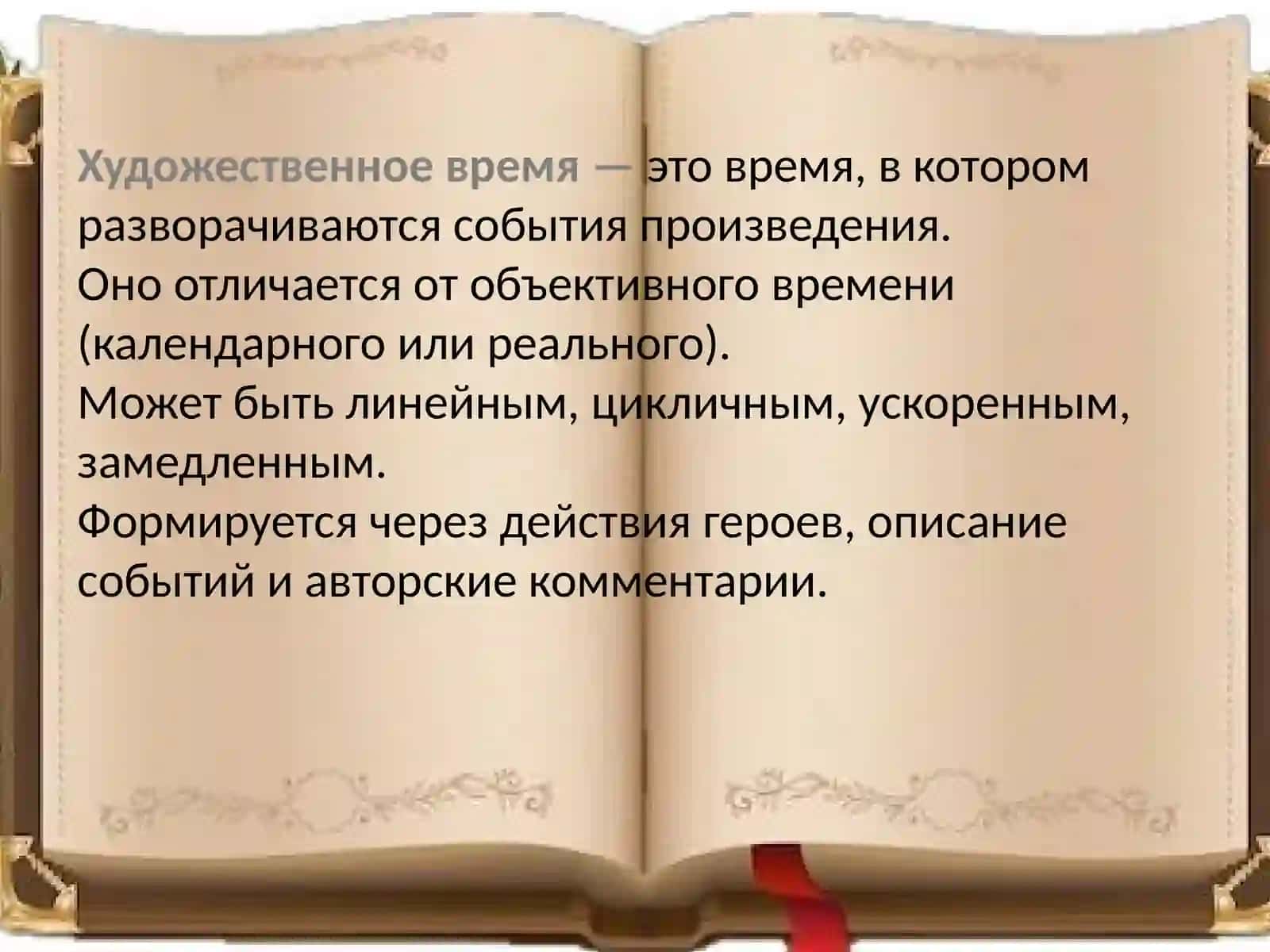 Художественное время и способы его выражения в тексте 3