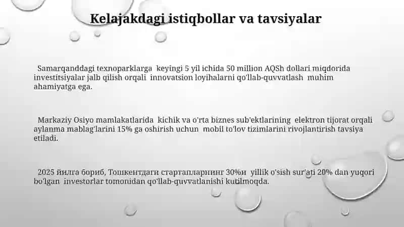 Tadbirkorlik va Kapital Aylanmasi 3