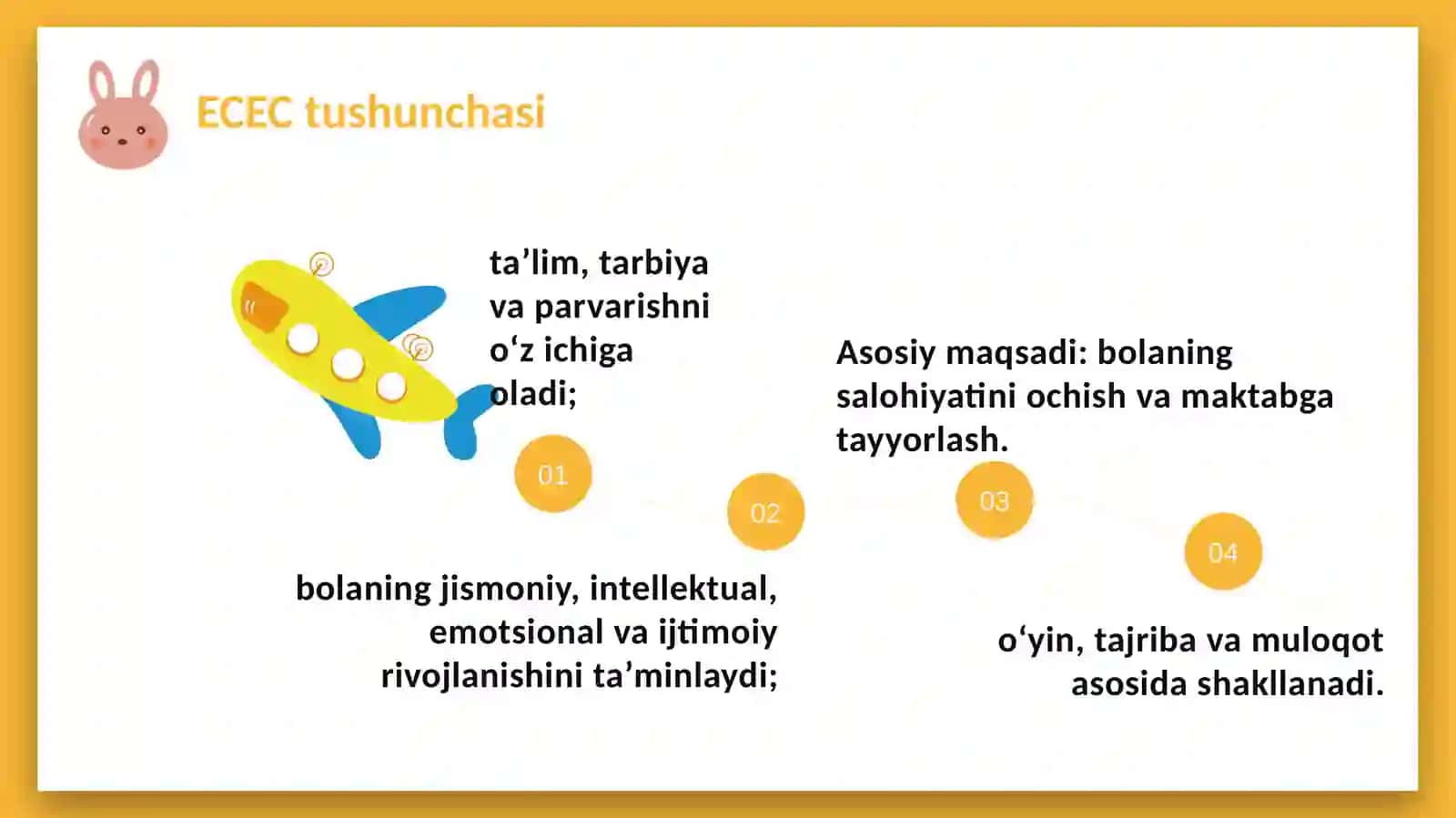 ECEC - Early Childhood Education and Care  (Yevropa Ittifoqida maktabgacha ta’lim va bolalarni parvarishlash sifatini baholash) SLAYD 3