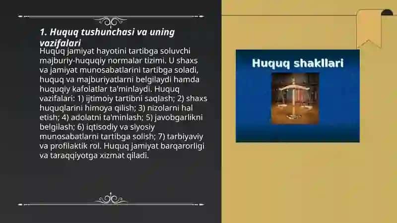Huquq bizga nimaga kerak 3