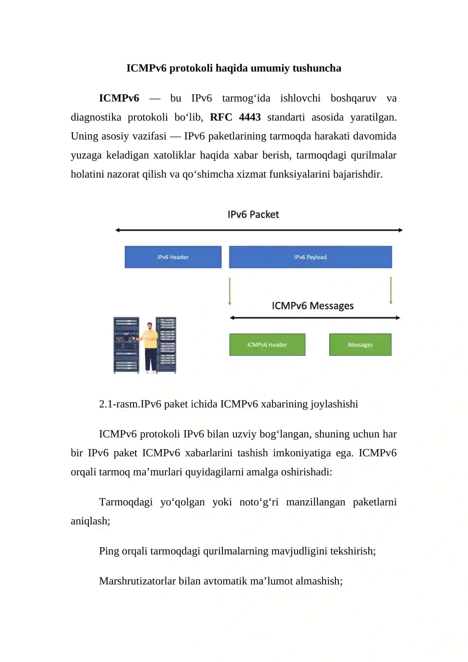 ICMPv6 protokoli 3