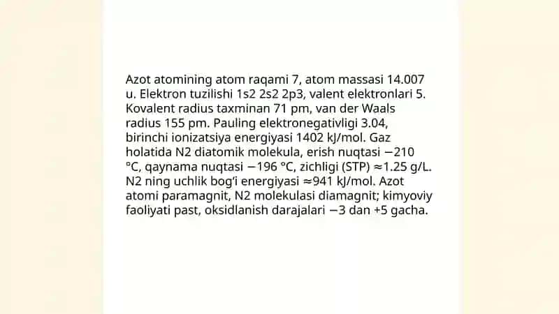 Azot va uning birikmalari 3