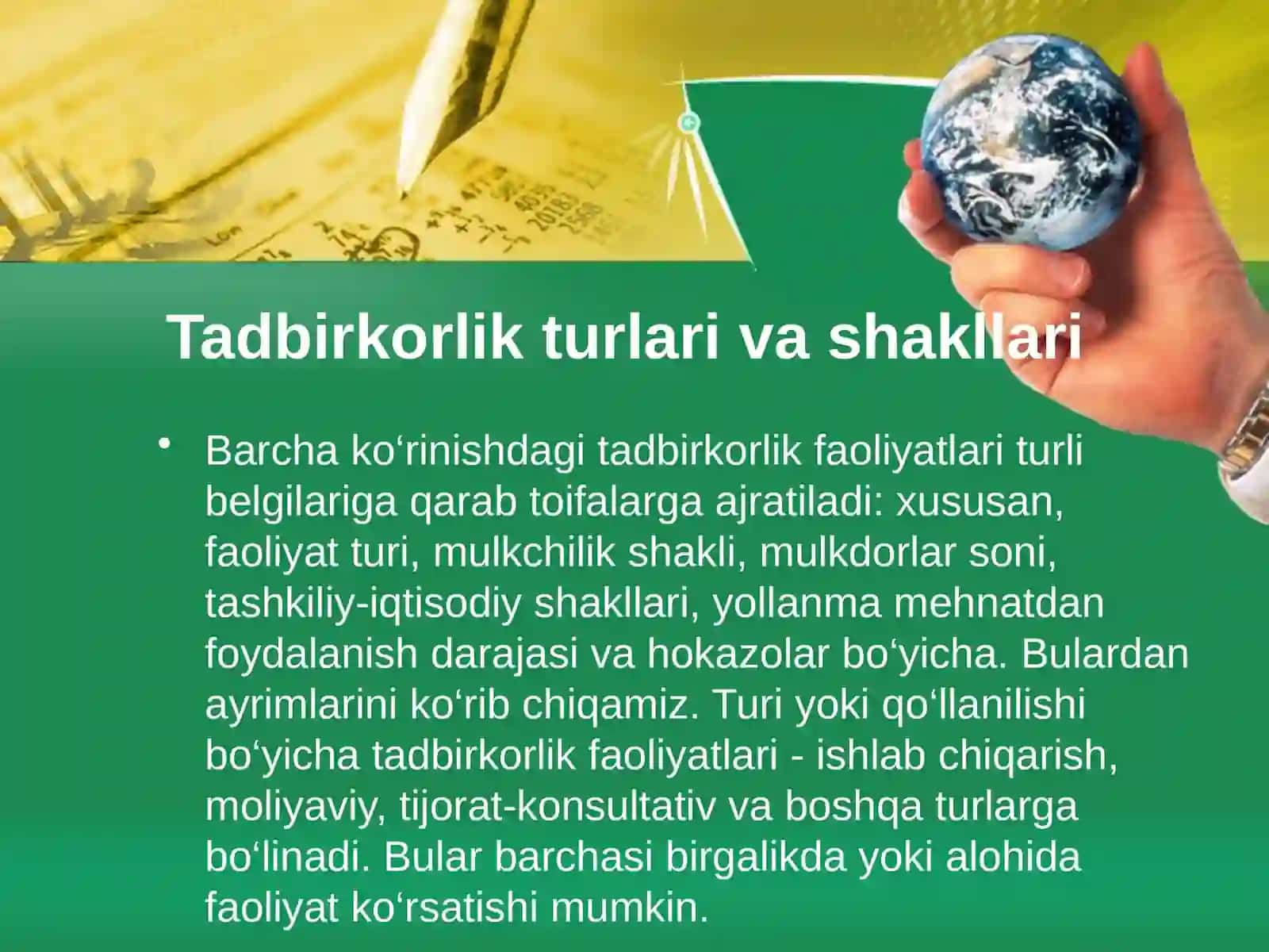 Tadbirkorlik kapitalining mohiyati va turlari 3