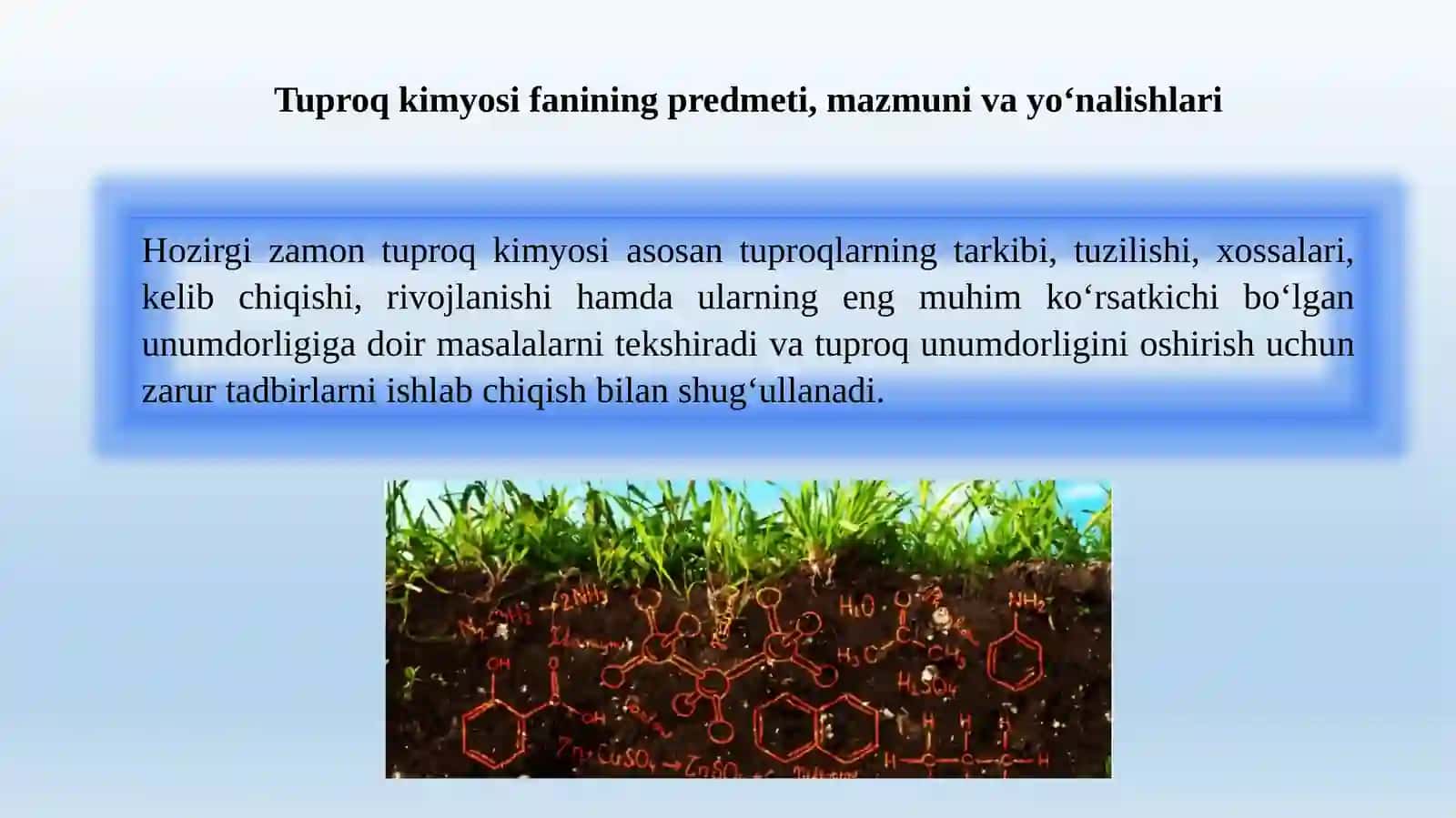Tuproq Kimyosi 3