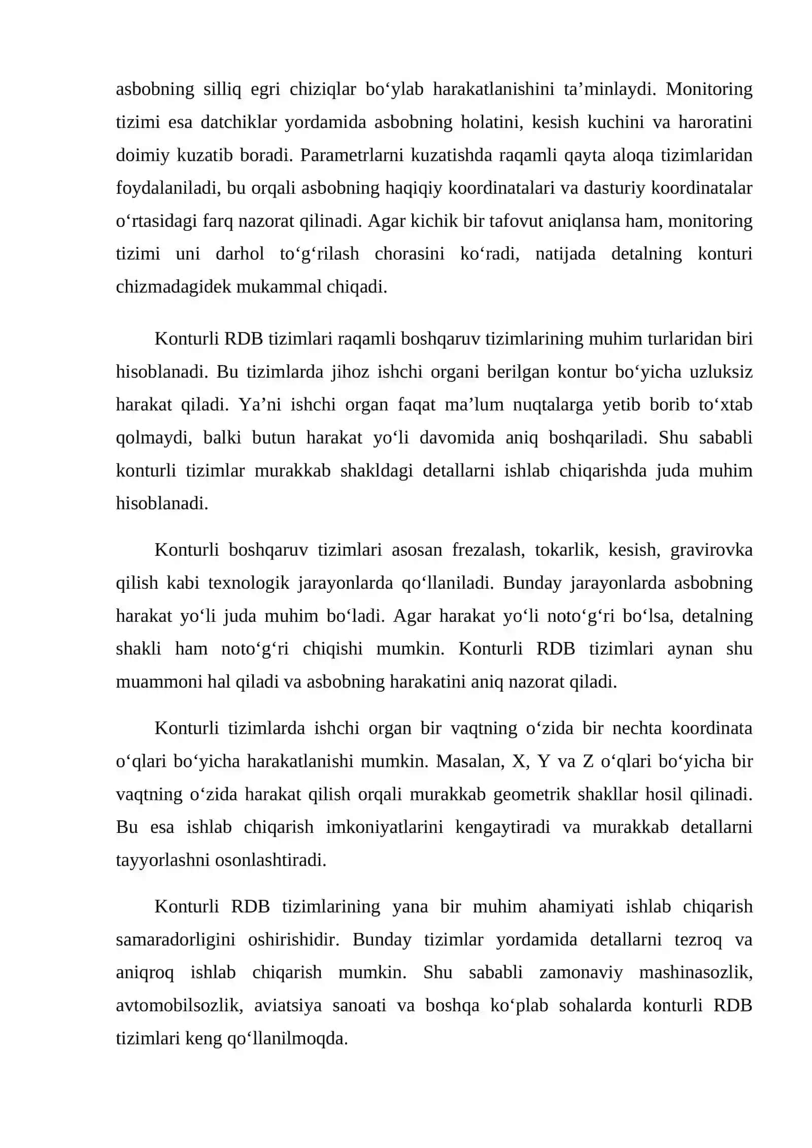 Raqamli dasturli boshqaruv tizimlari 3