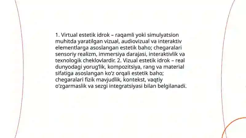 Olamni virtual va vizual estetik idrok etishning farqlari 3