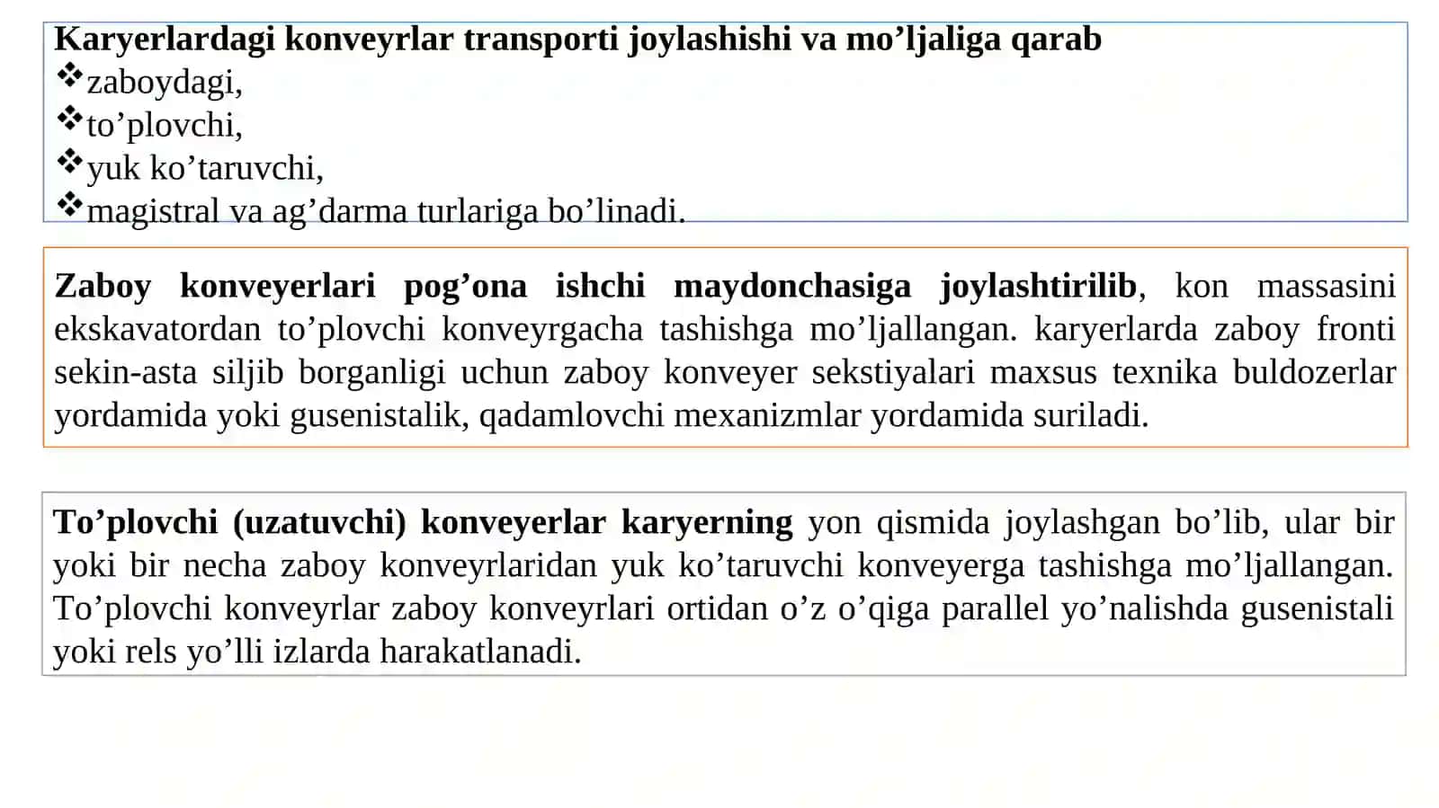 Tasmali konveyerlar 3