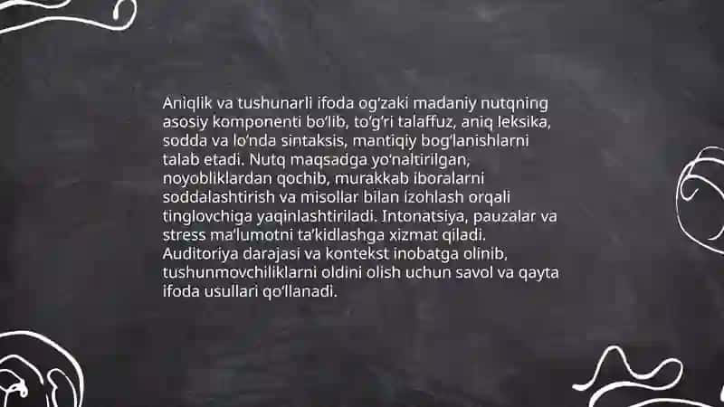Og'zaki madaniy nutqning asosiy kommunikativ sifatlari 3