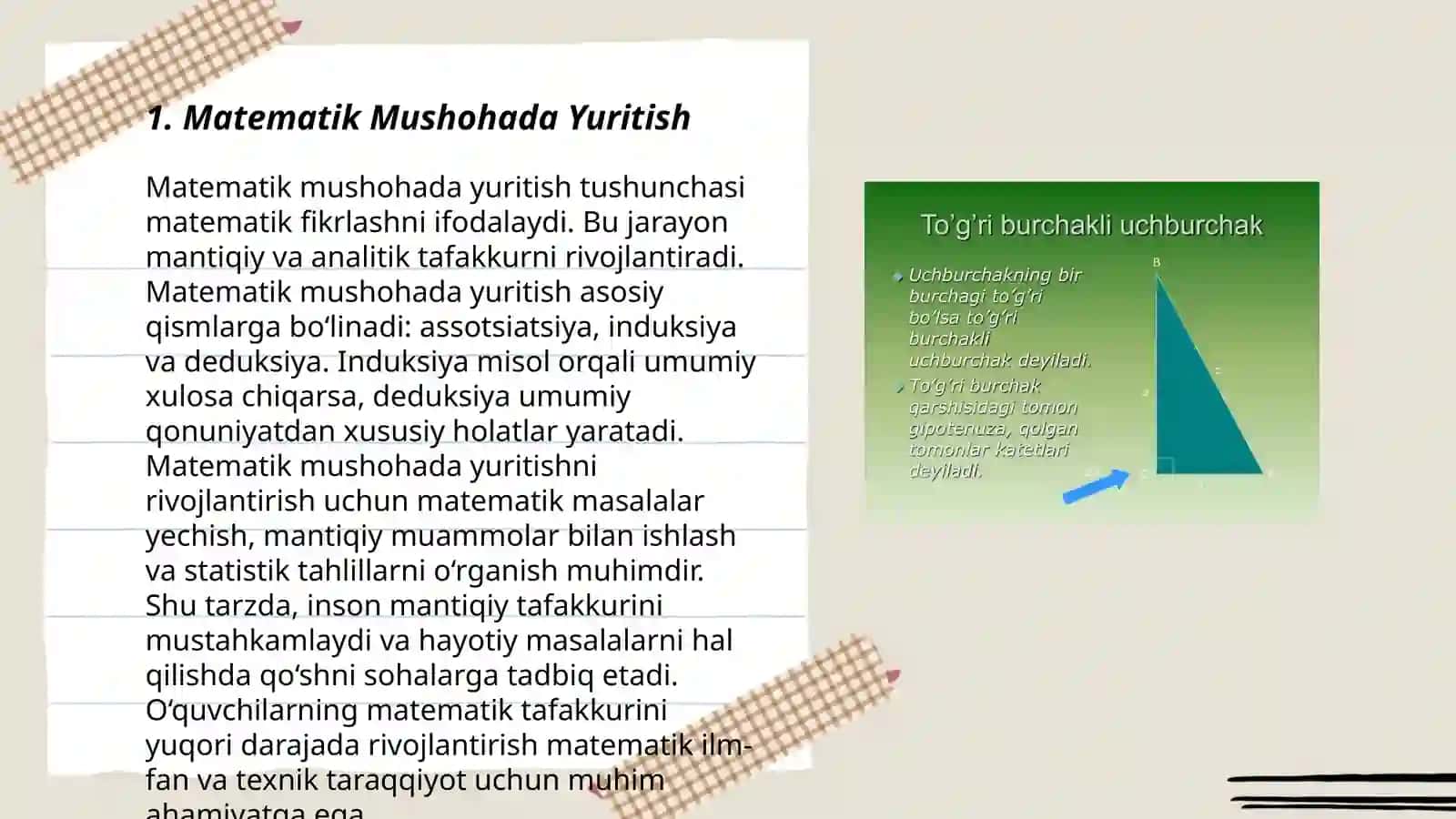 EGMA xalqaro baholash dasturida matematik mulohaza yuritish va muamoni hal qilish (modellashtirish ) orasidagi bog'lanish sikli 3