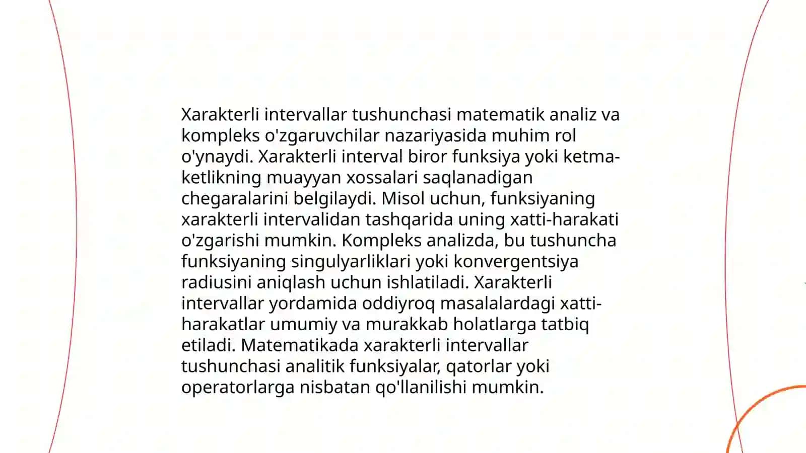 Xarakterli intervallar 3