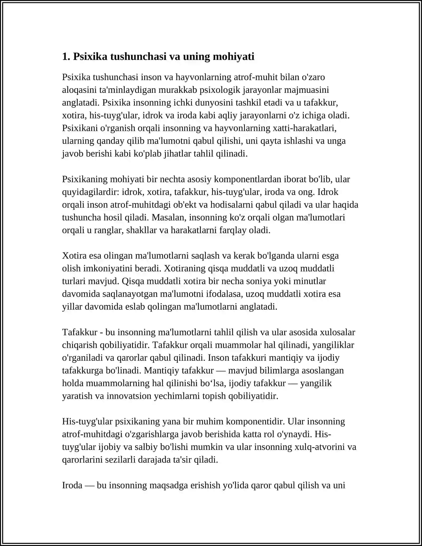 PSIXIKA VA UNING EVOLYUTSIYASI 3