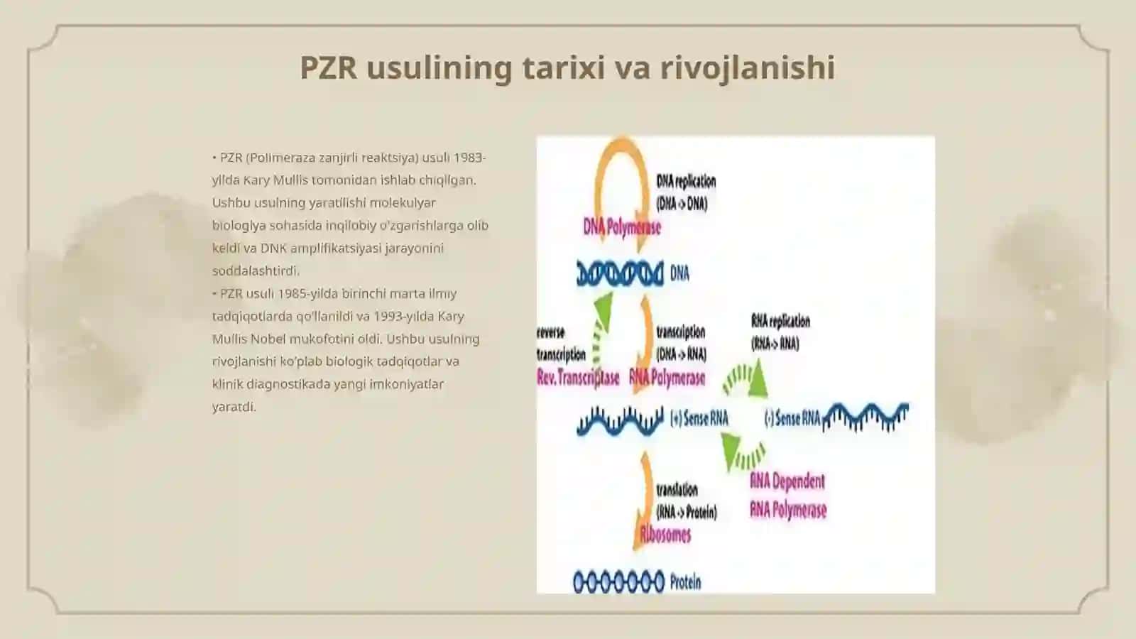 Molekulyar biologiya sohasida PZR usuli va uning fan rivojidagi yutuqlari 3