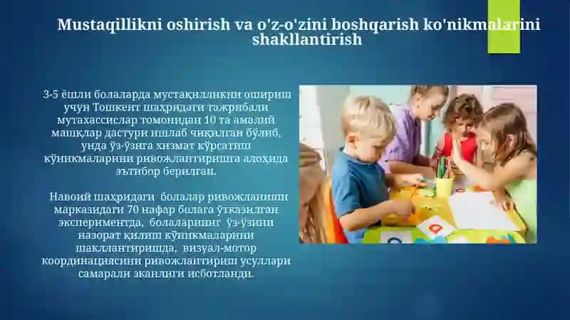 Qisqa muddatli guruhlarda bolalarni maktabga tayyorlash 3