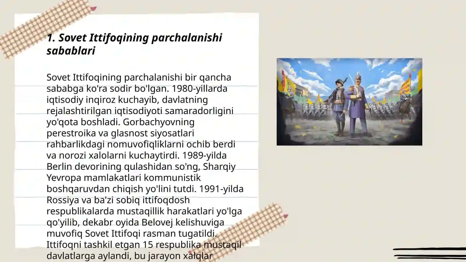 Sovet Ittifoqining parchalanishi sabablari 3