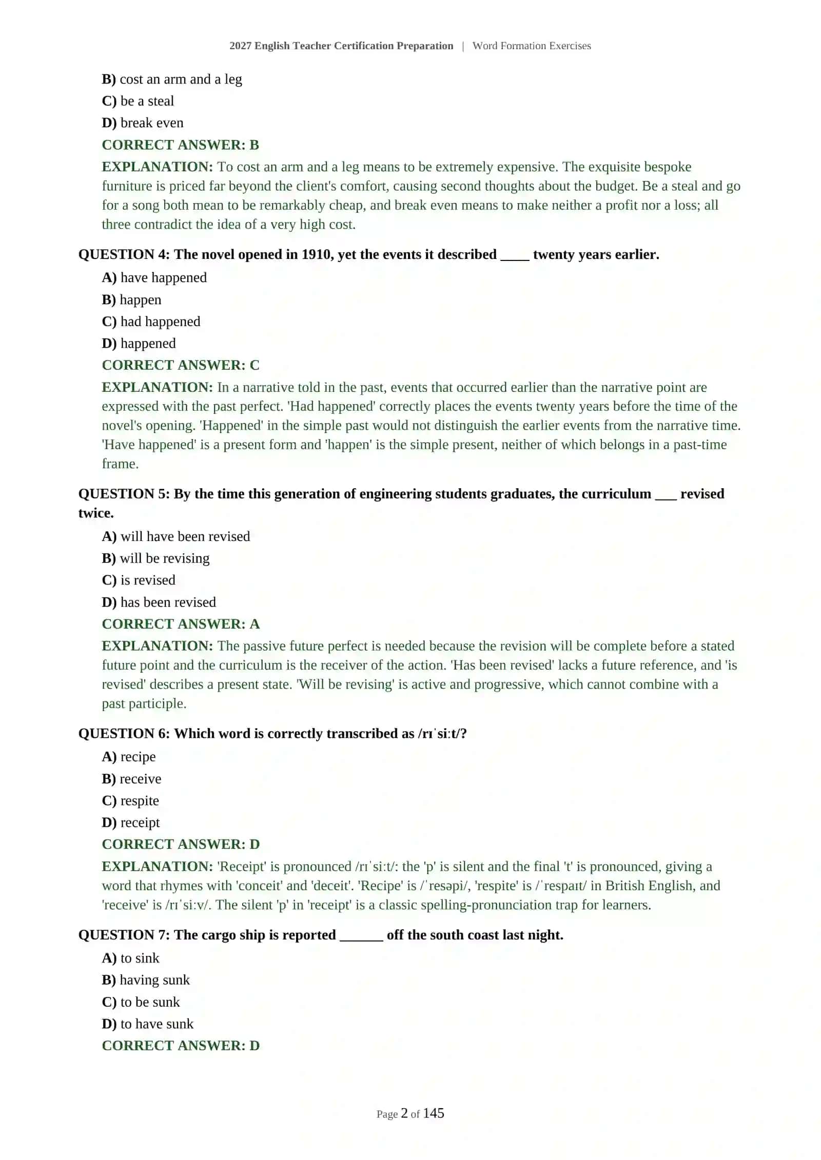 Word Formation Exercises 3