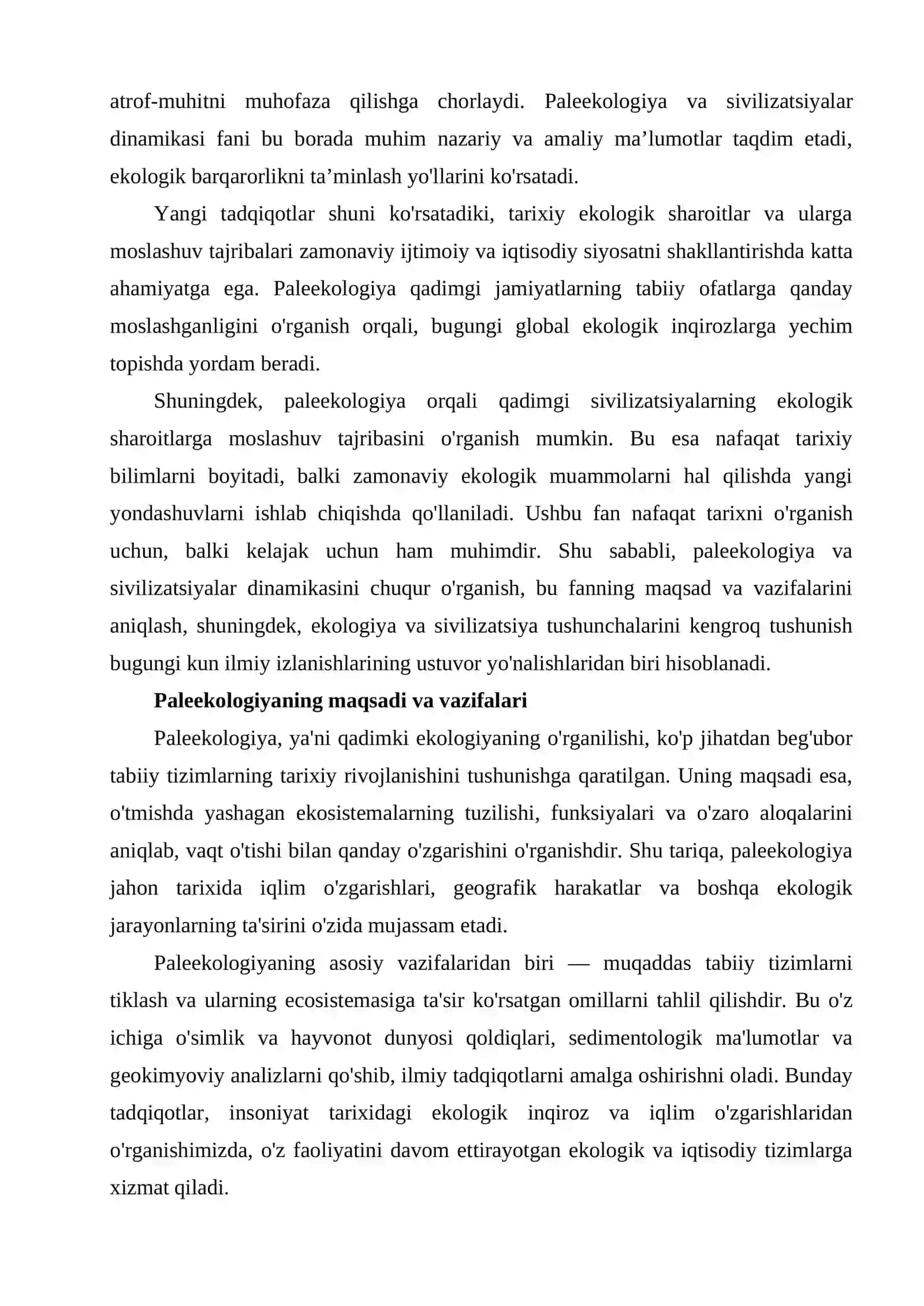 Paleekologiya va sivilizatsiyalar dinamikasi 3