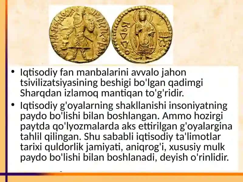 O'RTA ASR DAVRIDAGI IQTISODIY TALIMOTLAR 3