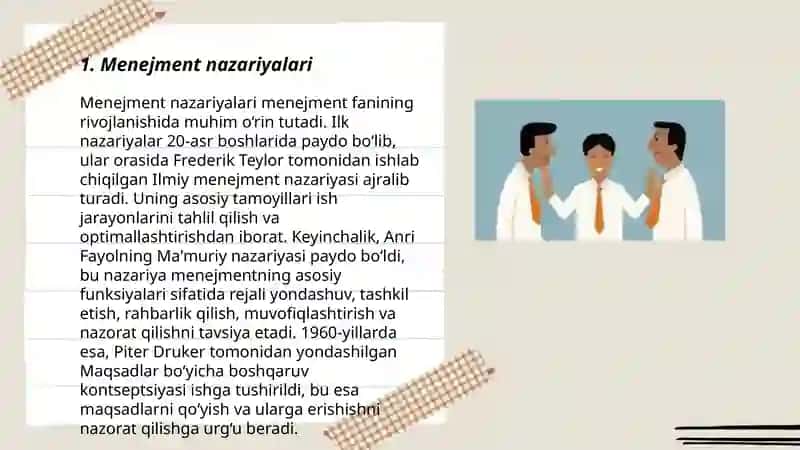 Menejment nazariyalari 3
