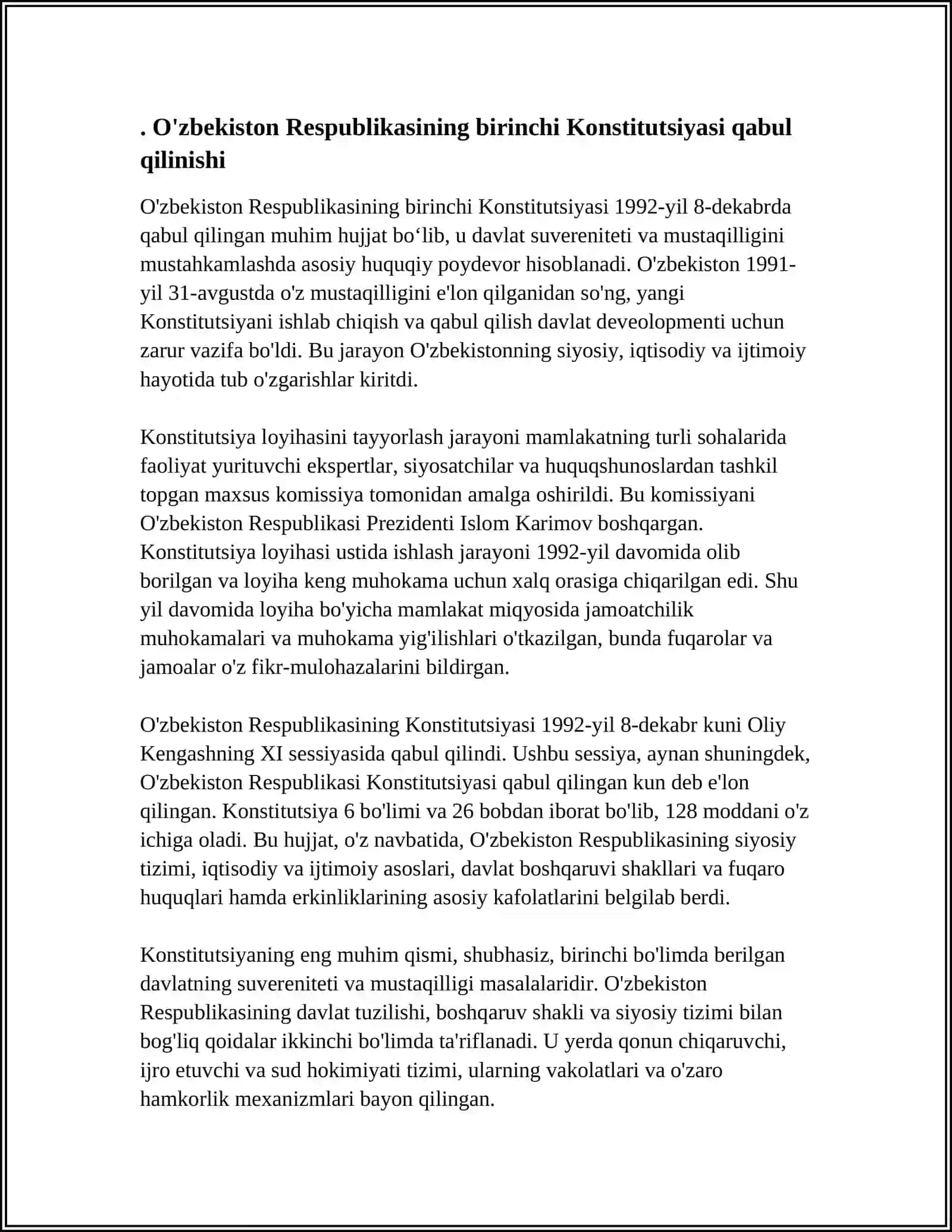 OZBEKISTON KONSTITUTSIYAVIY TARAQQIYOTINING ASOSIY BOSQICHLARI 3