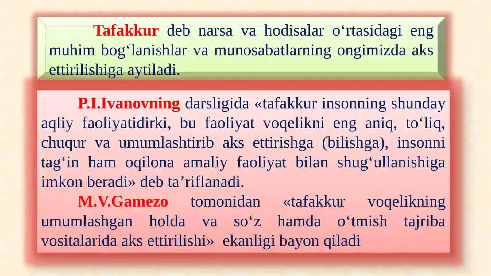 Tafakkur va nutqning psixologik tavsifi 3