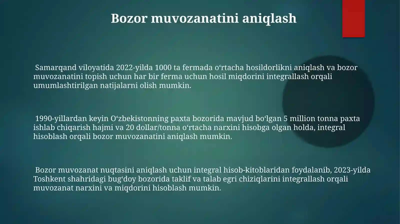 Aniq va noaniq integrallarni iqtisodiyotdagi qo'llanilishi 3