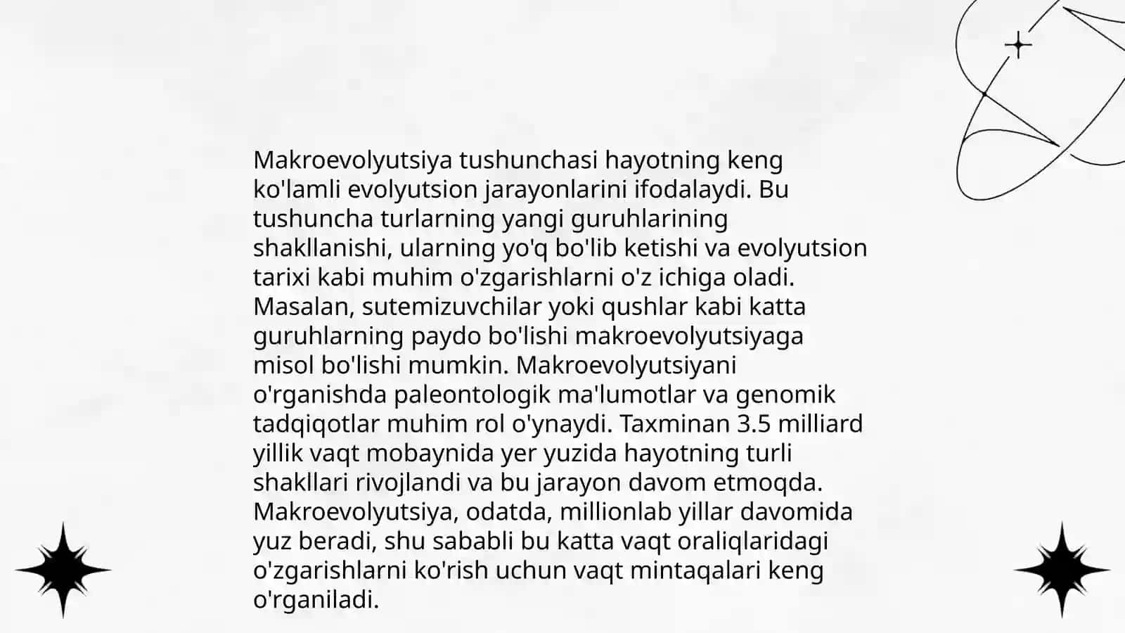 Makroevolyutsiya va uning qonuniyatlari 3
