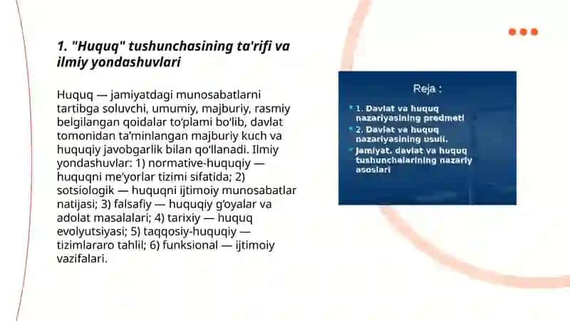 "Huquq" tushunchasi, mohiyati va belgilari 3