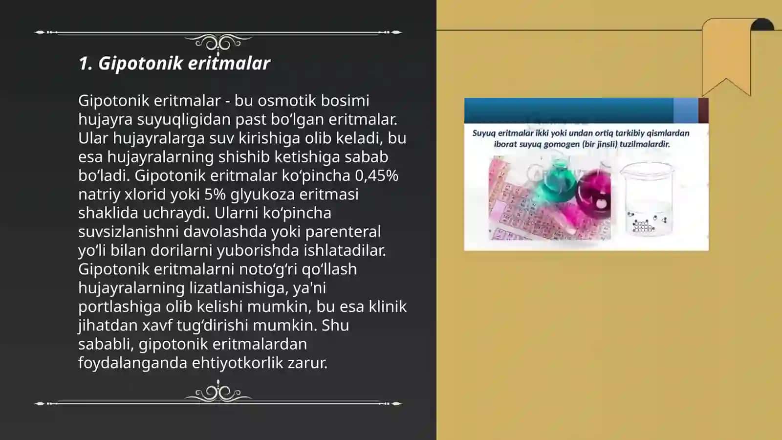 Gipotonik, Gipertonik va Izotonik Eritmalar 3