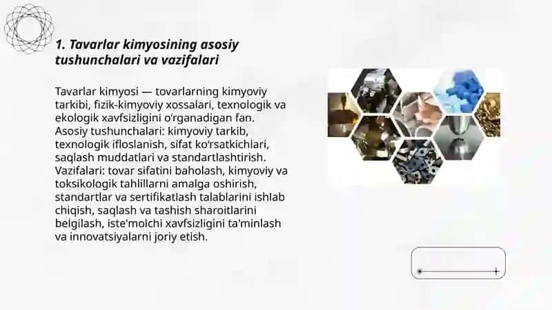 Tavarlar kimyosi 3