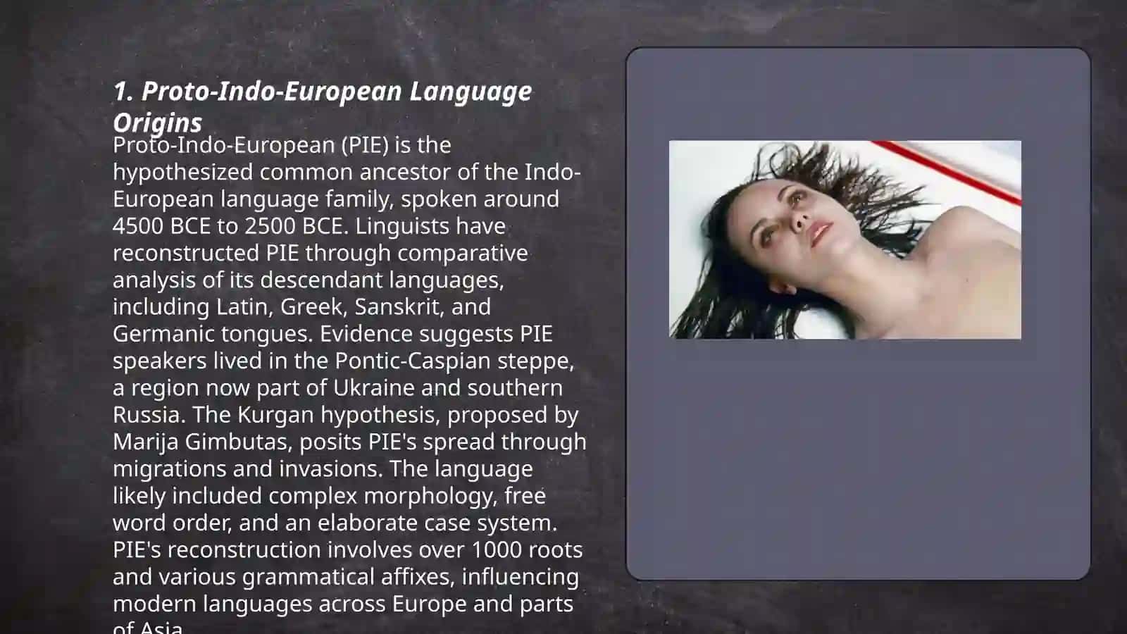 Studying the history of the languages being studied by periods 3