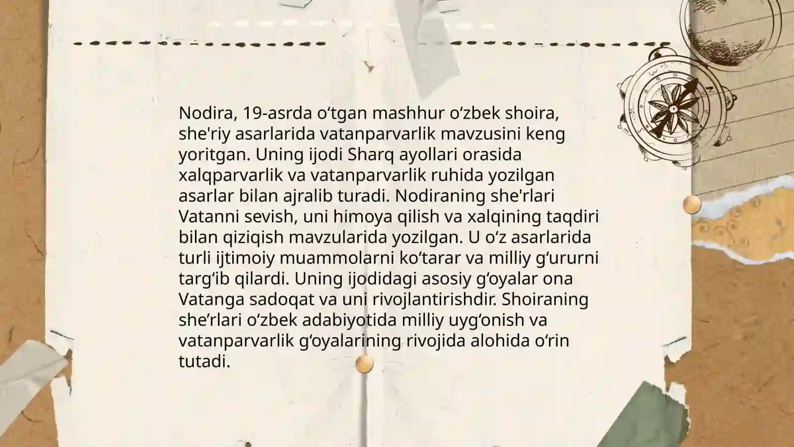 Nodira she'riy asarlari ustida ishlash 3