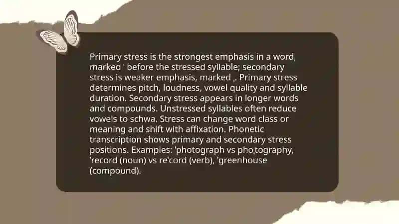 Word stress 3
