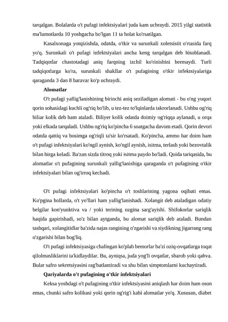 O't pufagining yallig'lanishi - Dori 3