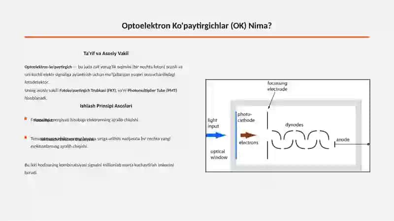 OPTOELEKTRON KO'PAYTIRGICHLAR VA ELEKTRON INDIKATORLAR 3