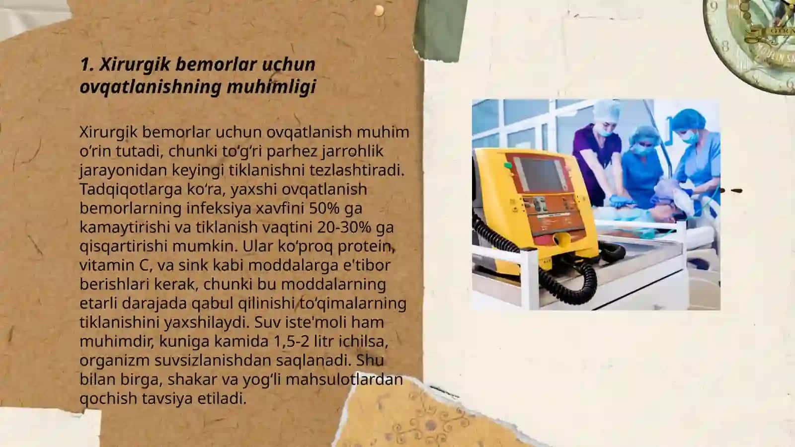 Xirurgik bemorlarning ovqatlanishi 3