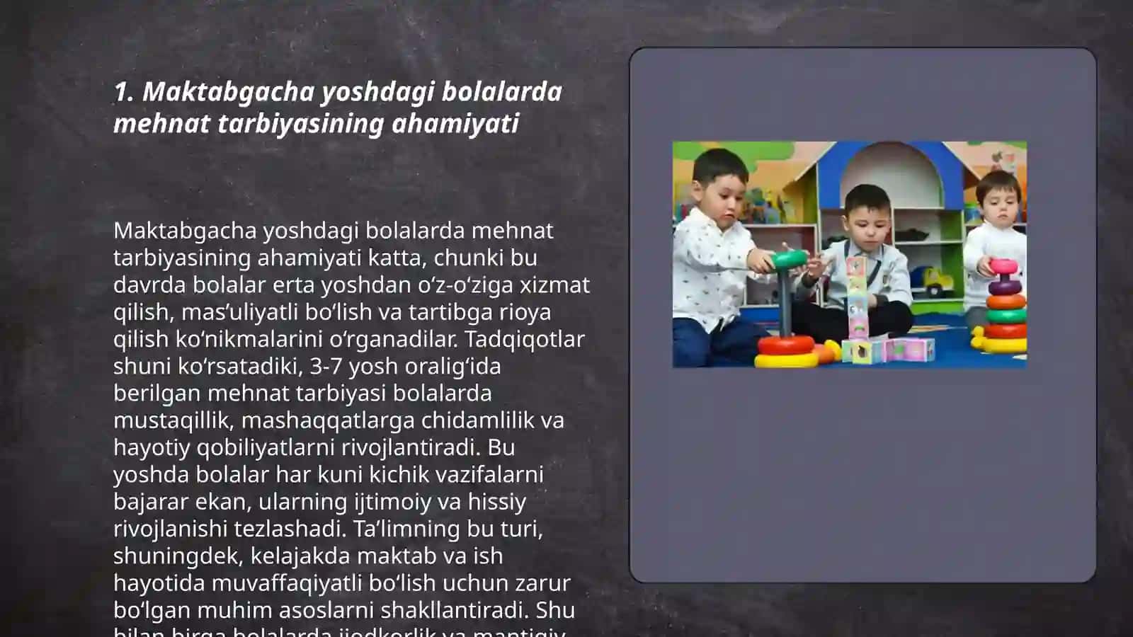 Maktabgacha yoshdagi bolalarni mehnat tarbiyasi 3
