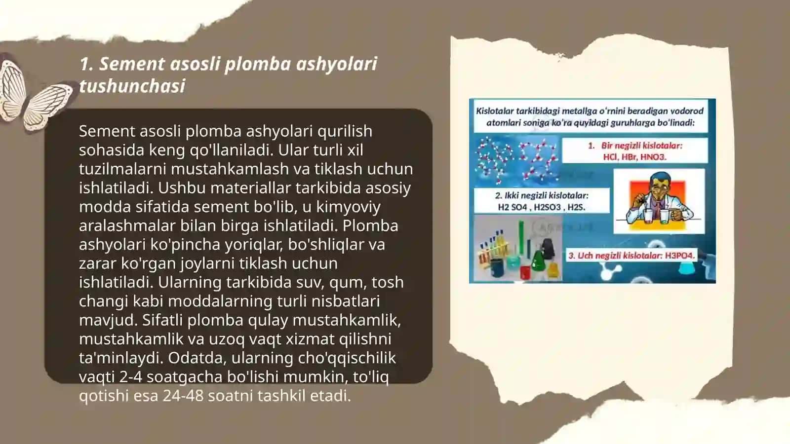 Sement asosli plomba ashyolari 3
