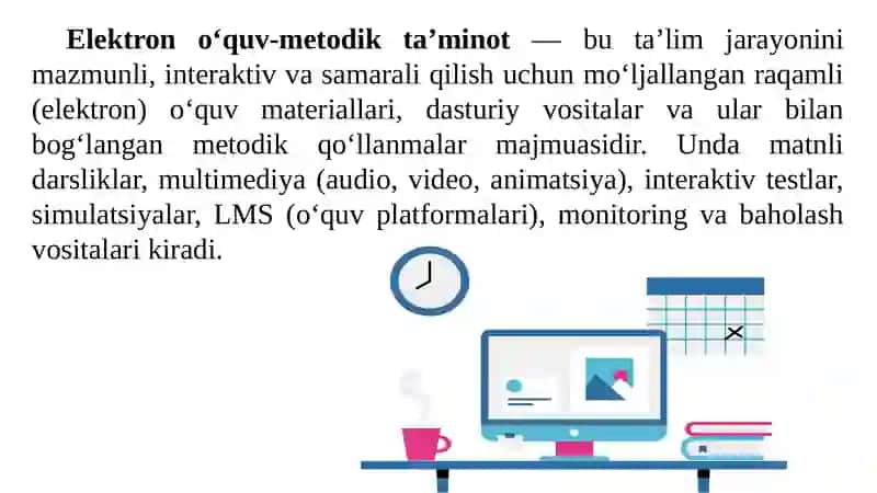 Elektrono‘quv-metodik va dasturiy ta’minot 3