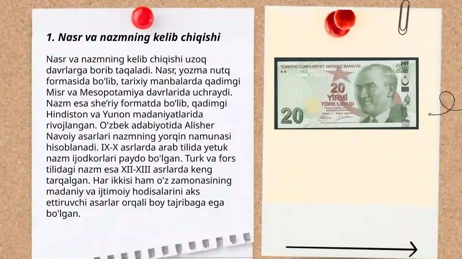 Mumtoz adabiyotning ifoda shakllari:nasr va nazm 3