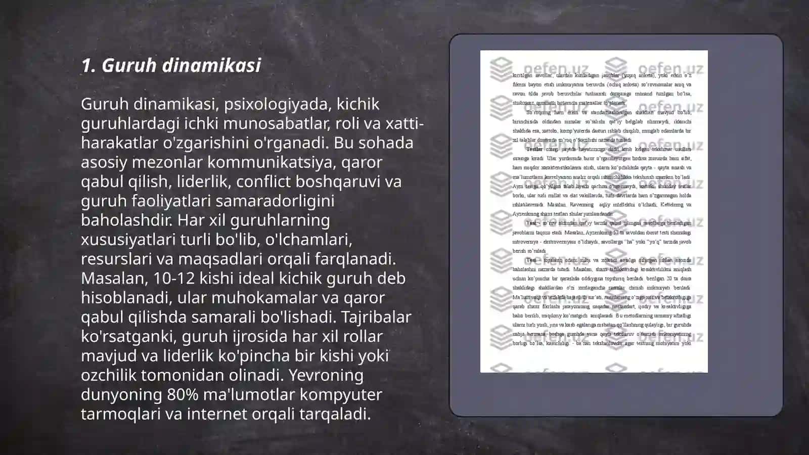 Ijtimoiy psixologiyaning asosiy zamomaviy yo'nalishlari 3