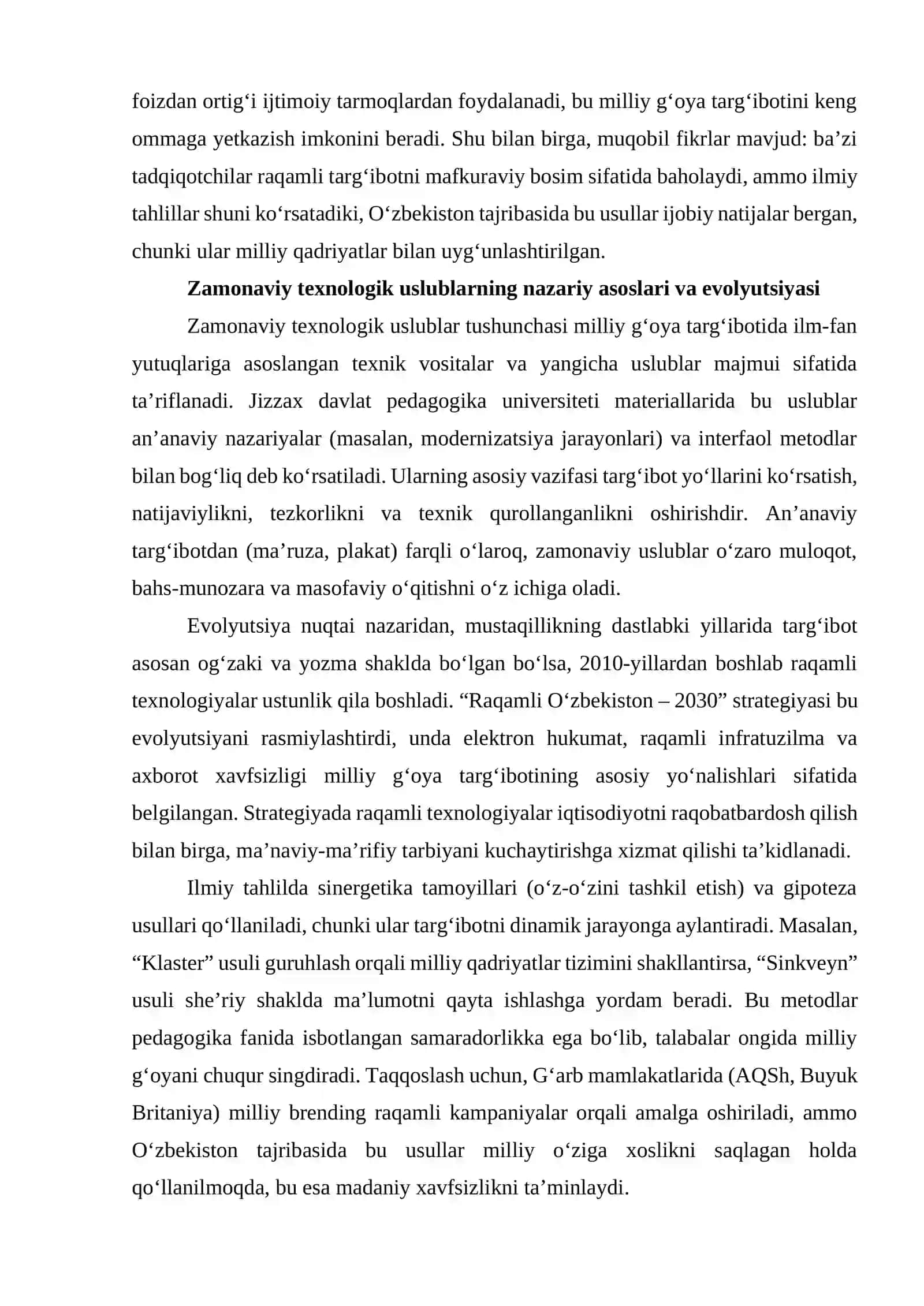 Milliy g‘oya targ‘ibotida zamonaviy texnologik uslublar 3