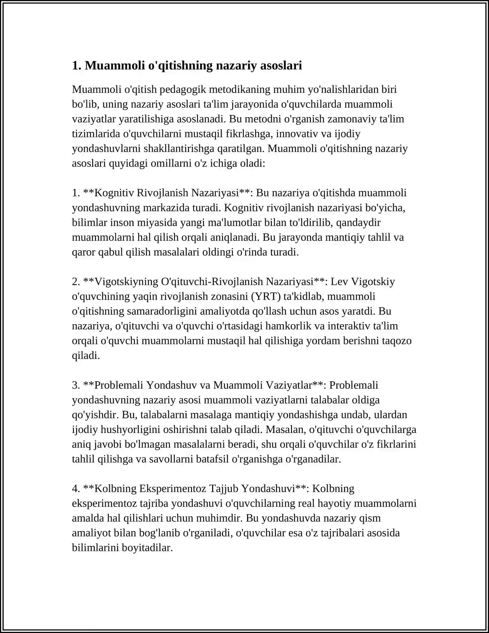 MUAMMOLI O'QITISH TEXNOLOGIYALARI 3