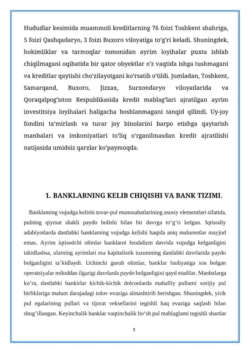 BANK TIZIMINI ISLOH QILISHGA QARATILGAN CHORA-TADBIRLAR 3