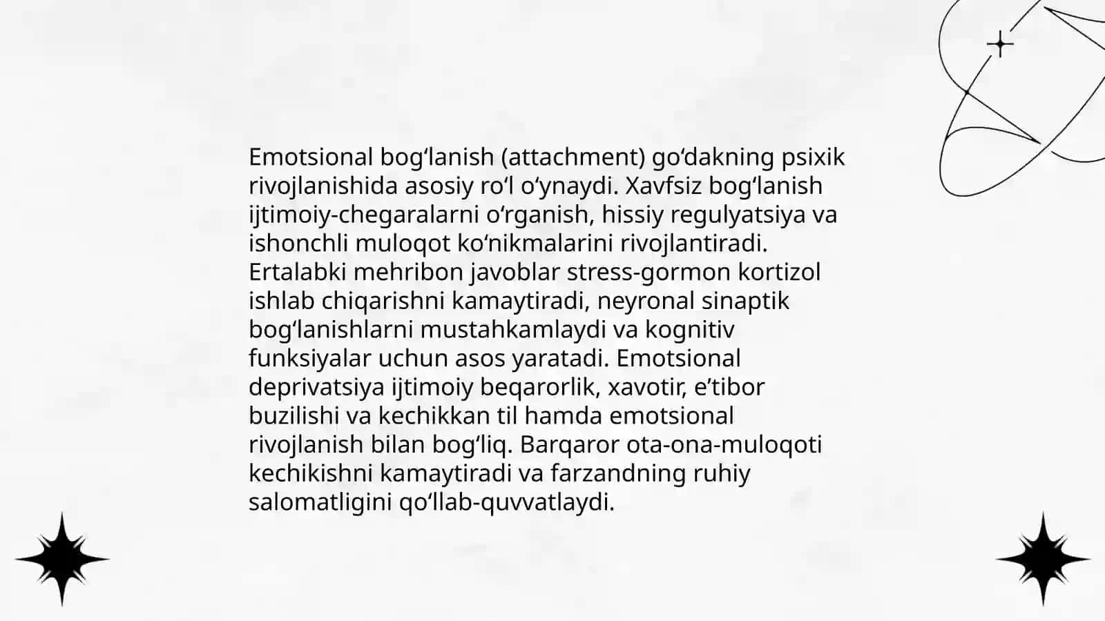 Go'daklik davrida psixik rivojlanishda kattalar bilan emotsional muloqotning ahamiyati 3