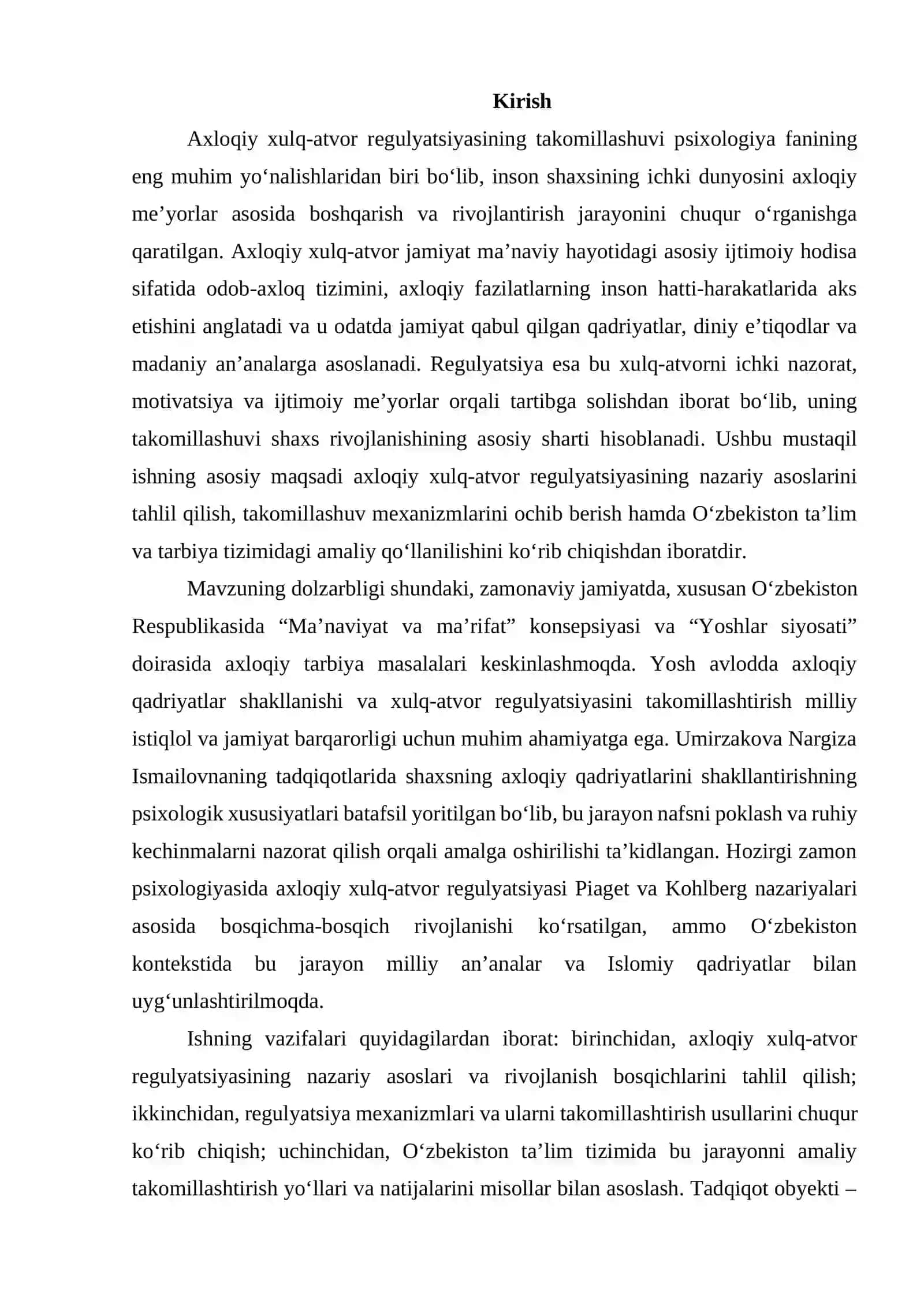 Axloqiy xulq-atvor rеgulyatsiyasining takomillashuvi 3