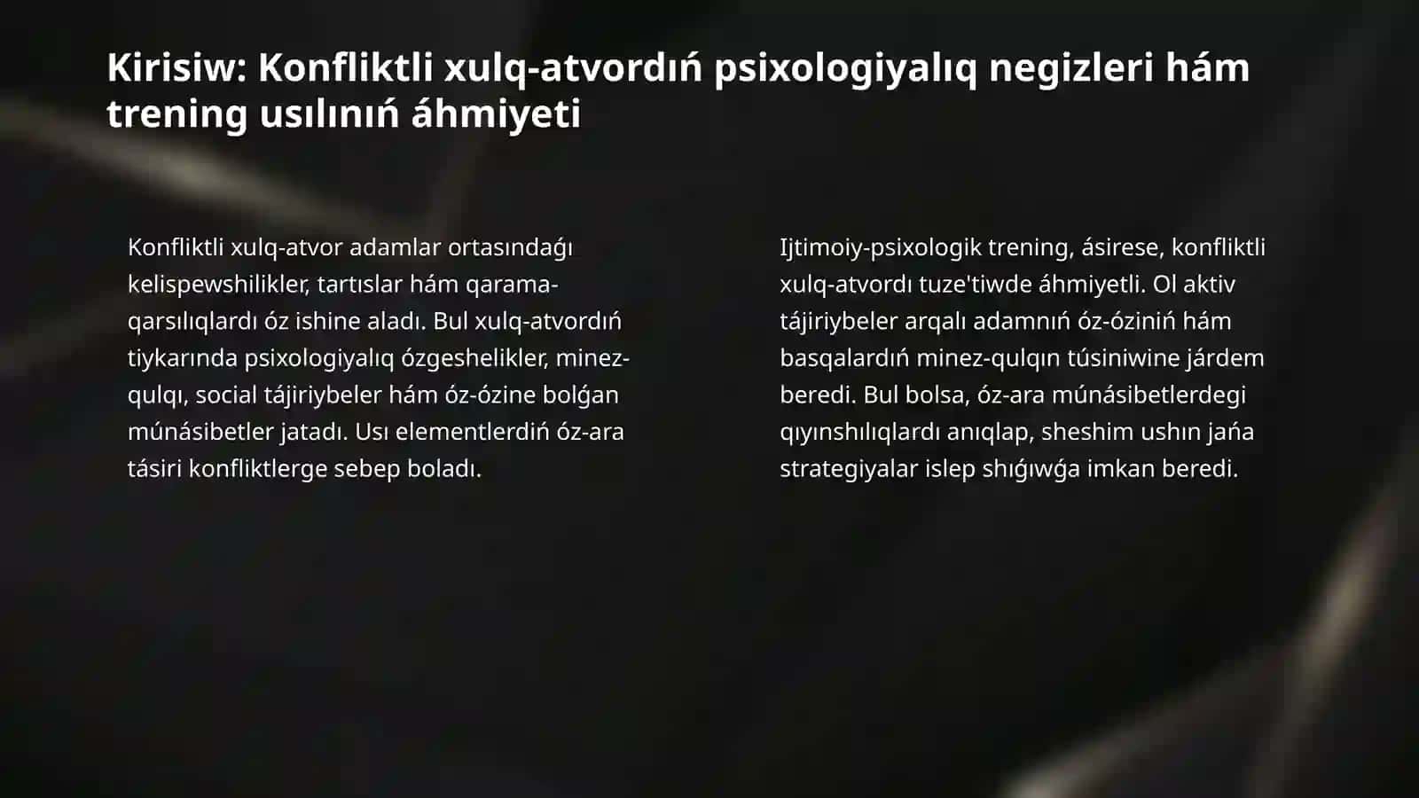 Ijtimoiy-psixologik trening-konfliktli xulq-atvorni korrektsiyalash metodi 3