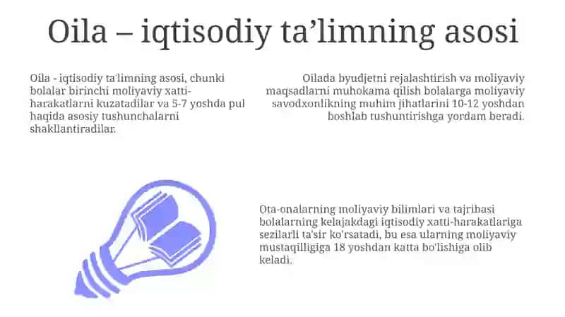 Oilabilanhamkorlikda iqtisodiy tarbiya ni rivojlantirish 3